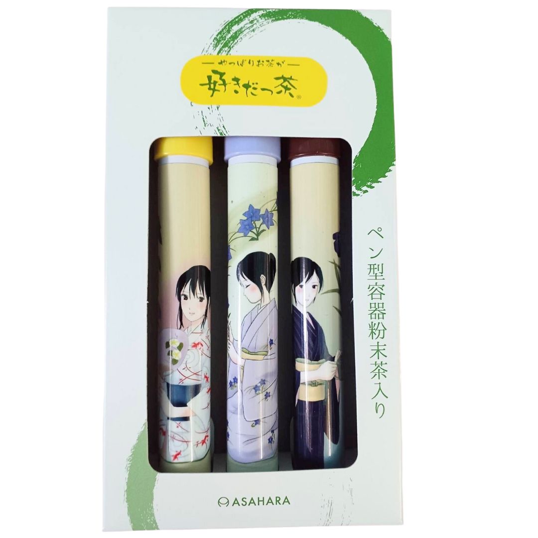 お茶ペン3本セット(ほうじ茶)